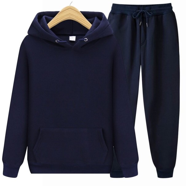 Conjunto de fato de treino masculino azul escuro L