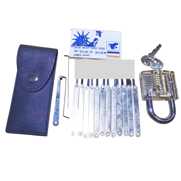 Conjunto de ferramentas de serralheiro para chave partida em aço inoxidável Extrator automático Ganchos para fechaduras Ferramentas manuais para bricolage Hardware 1