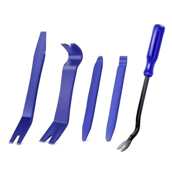Conjunto de ferramentas manuais para automóvel 5 pcs Ferramentas de desmontagem para painéis plásticos Design ergonómico Ferramentas para tablier 1