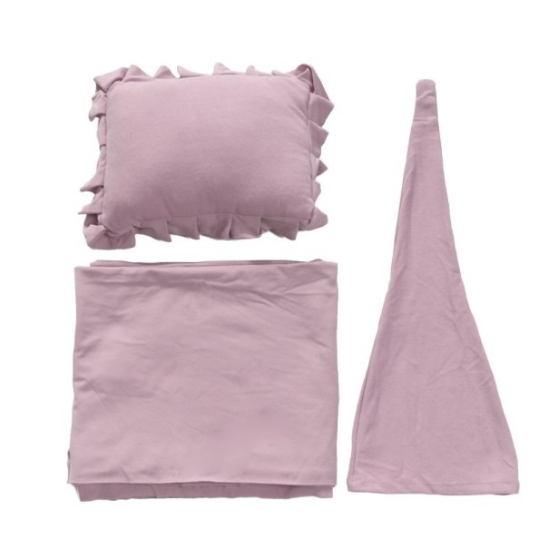 Conjunto de fotografía para bebés 3 piezas rosa