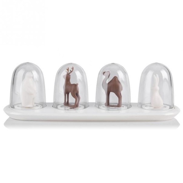 Conjunto de frascos decorativos 4 pcs 2