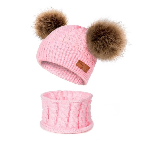 Conjunto de gorro y bufanda de invierno para niños 12