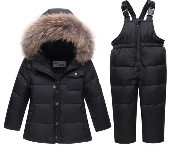 Conjunto de invierno para niña J2503 negro 3