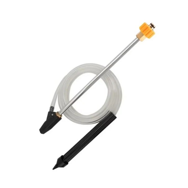 Conjunto de jateamento para máquina de pressão Kärcher HD EasyForce Bico 035 Cone cerâmico Tubo em aço inoxidável 46 cm Mangueira de sucção 3 m 1