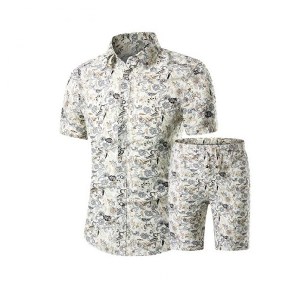 Conjunto de moda masculino - Camisa e calções J3370 S 6