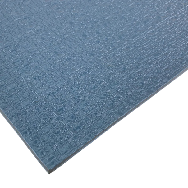 Conjunto de paredes de pedra em PVC para modelismo 20 × 29,5 cm Placas de plástico azul-acinzentadas imitação de parede de pedra para dioramas de modelismo 1