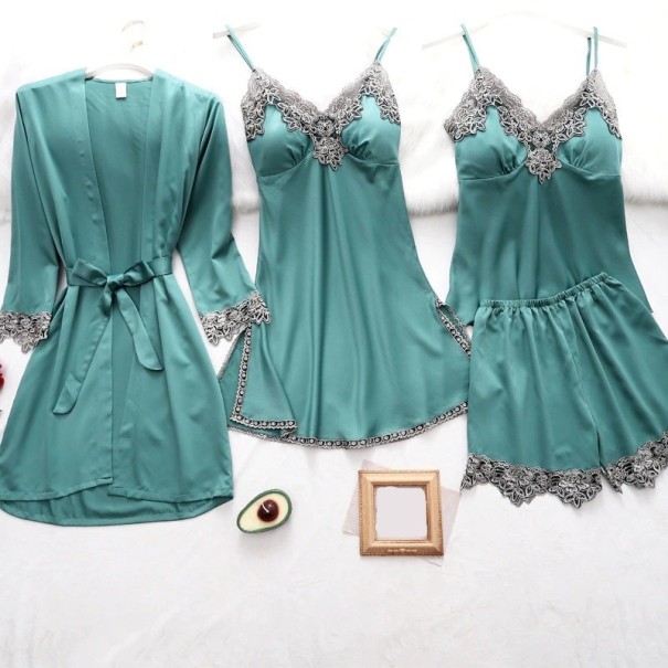 Conjunto de pijama de mujer P2583 turquesa S