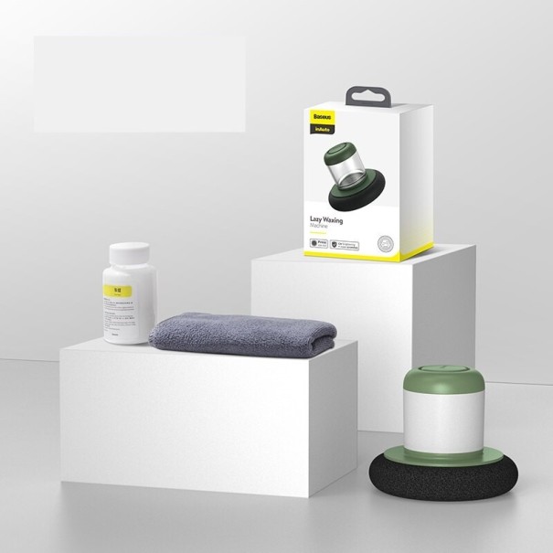 Conjunto de polimento para automóvel verde