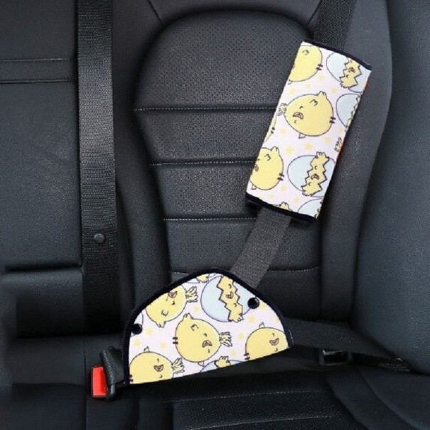 Conjunto de posicionador de cinto de segurança e almofada para carro 1