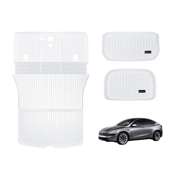 Conjunto de proteção integrada para a mala e encostos para Tesla Model Y Juniper 2025 Proteção traseira moldada do interior 1