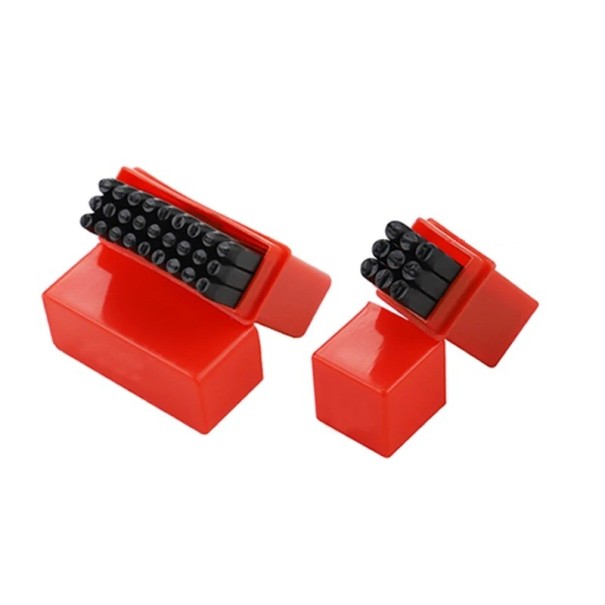 Conjunto de punções 8 mm 36 pcs Aço temperado Alfabeto e números Punções metálicas para metal, madeira, couro e aço Ferramenta profissional para marcar caracteres 1