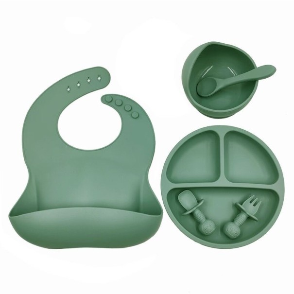 Conjunto de refeições para crianças 4 pcs verde