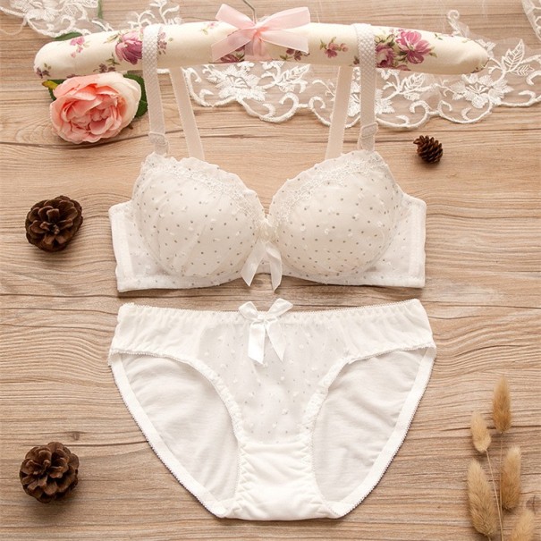 Conjunto de ropa interior de mujer blanco 80A