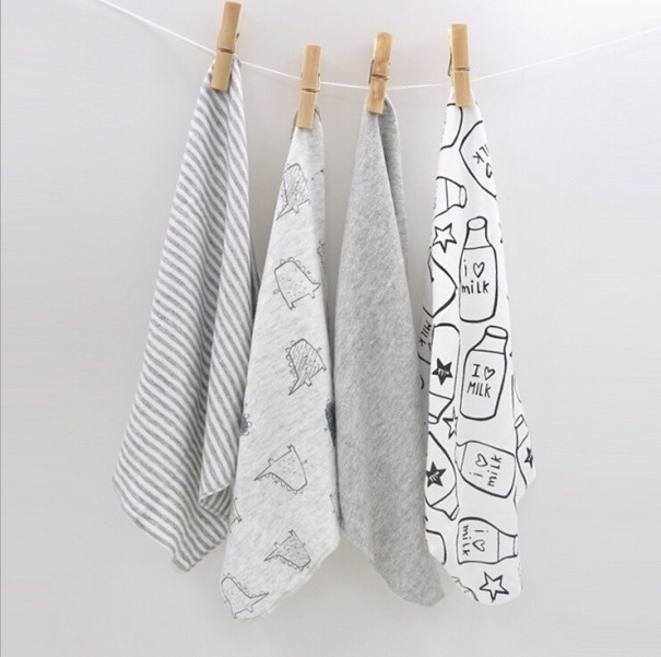 Conjunto de toalhas de algodão para crianças - 4 pcs 1