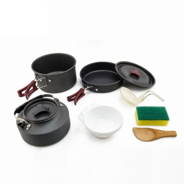 Conjunto de utensílios de camping 7 pcs 1