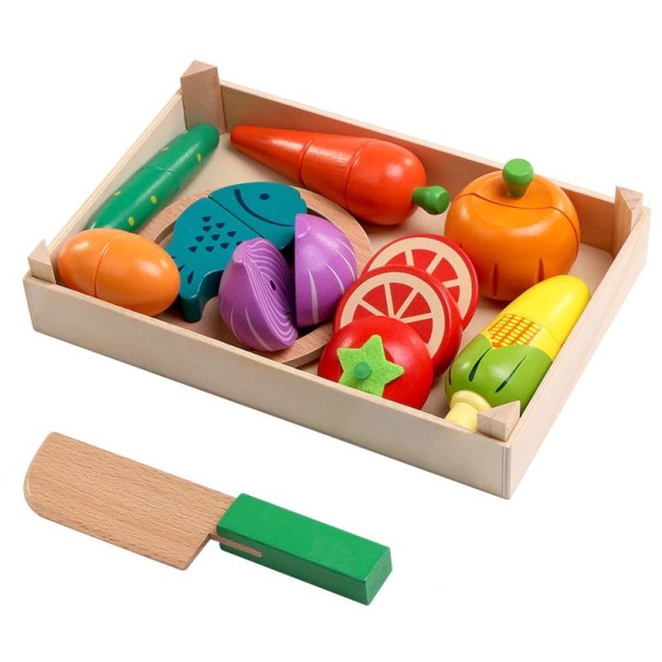 Conjunto infantil de frutas y verduras. 3