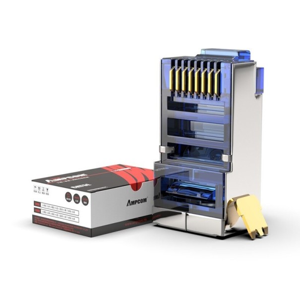 Connettore CAT 5e RJ45 K1063 blu 100 pz