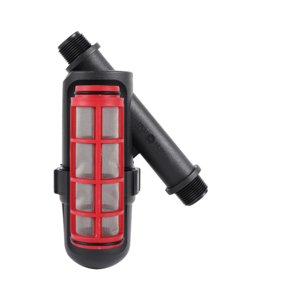 Connettore per irrigatori con filettatura esterna 1" 120 mesh 130 microni Filtro a rete per sistemi di irrigazione Filtro a rete per la cattura di impurità nell'acqua 5,7 x 17,5 cm 1