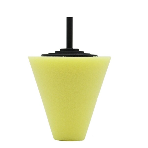 Cono de espuma para pulir amarillo