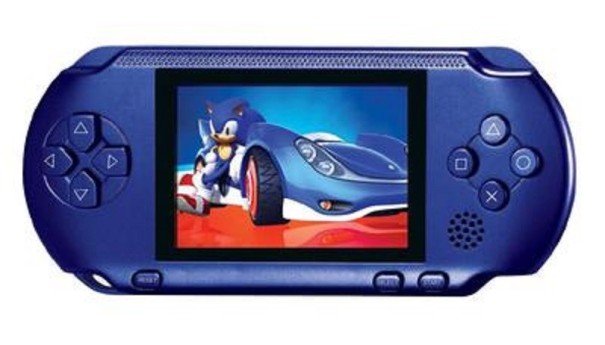 Console di gioco con 2 schede di gioco J1309 blu