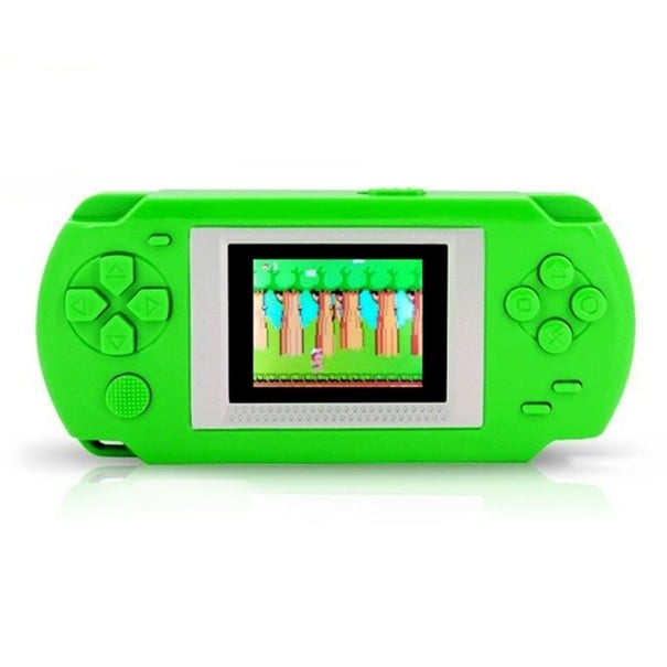 Console di gioco portatile con 268 giochi retro integrati Display a colori da 2,0 pollici Controllo con croce direzionale e pulsanti verde