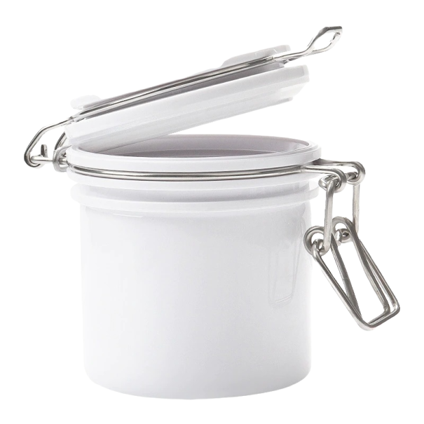 Contenedor de almacenamiento de pegamento para pestañas blanco