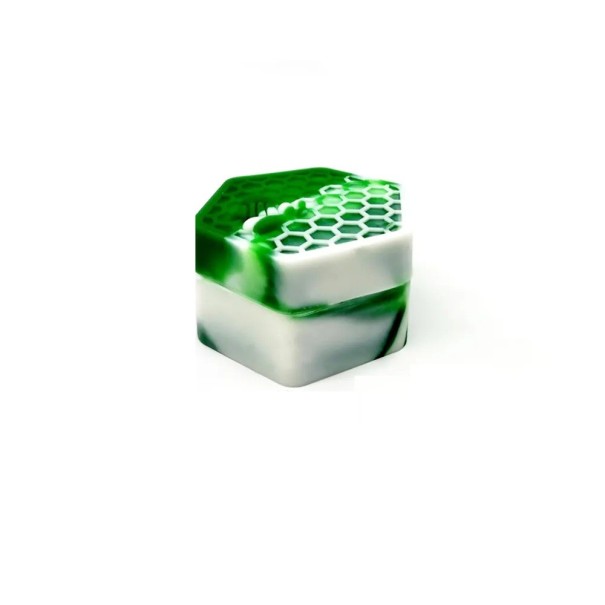 Contenedor de almacenamiento de silicona con tapa, frasco compacto 25 ml / 37,5 g, silicona alimentaria, recipiente de silicona para cosméticos o polvos 1