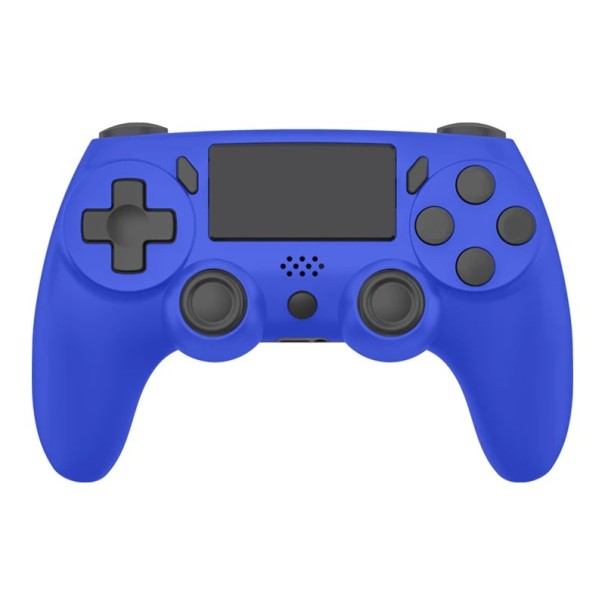 Controller di gioco wireless con pannello touch, barra luminosa, funzione di vibrazione e giroscopio a 6 assi per un'esperienza di gioco realistica blu