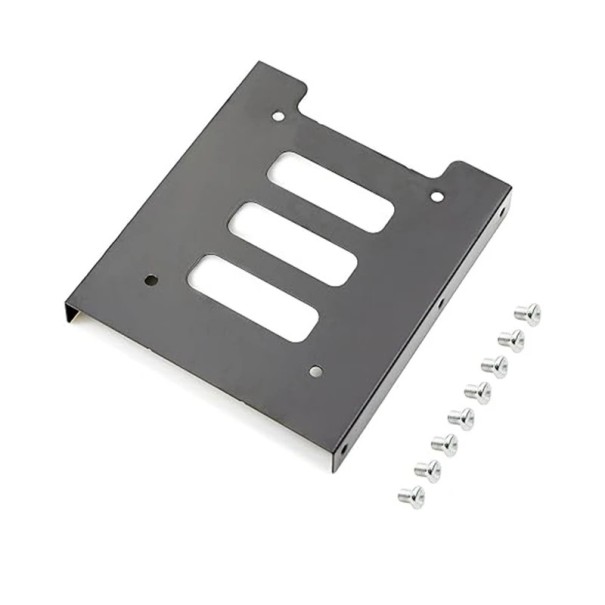 Coolcirc Fém Adapter 2,5"-ről 3,5"-re SATA SSD HDD Univerzális Szerelő Tartó PC Házzal Torony Szerelési Készlet Hordozható Merevlemez Csavarok szürke