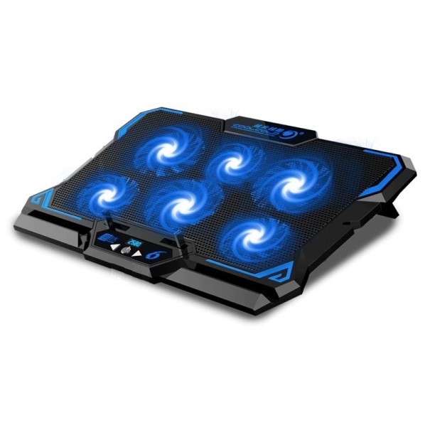 Cooling Pad with Display for Laptop blue