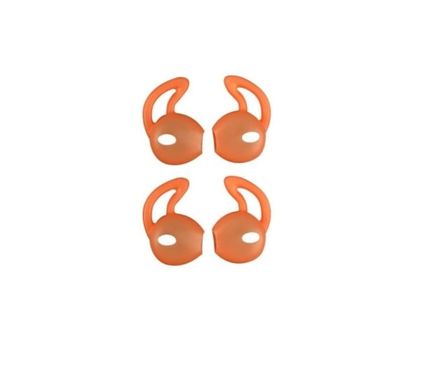 Coperchi in silicone con ganci per auricolari Apple 2 paia arancione