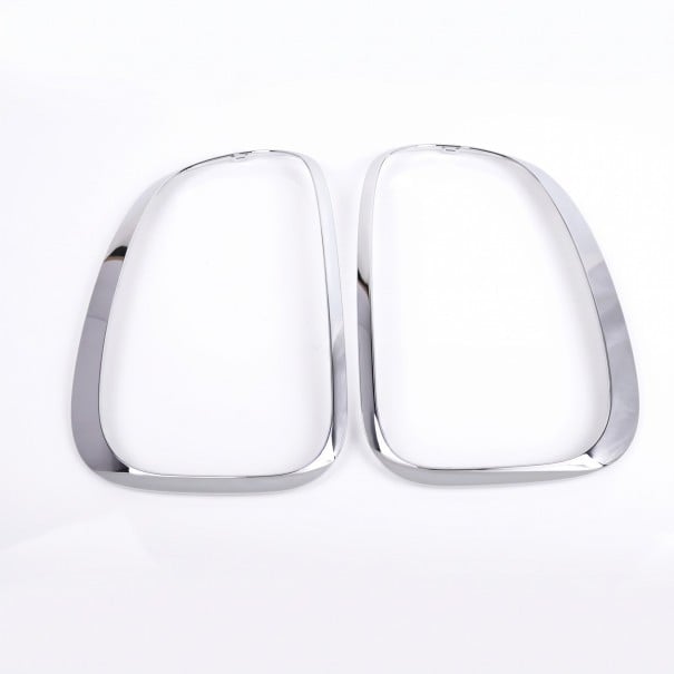 Coperchi per fari posteriori, cornici per fari posteriori, 1 paio (sinistro + destro), plastica ABS, a clip, per MINI Cooper Countryman R60 argento