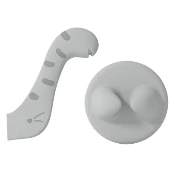 Coperchio per lattine da 9 cm con utensile multifunzionale da 13 cm per apertura e cucchiaio Coperchio in silicone riutilizzabile per la casa grigio