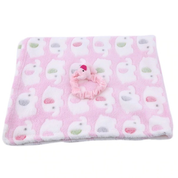 Coperta in peluche per i più piccoli rosa