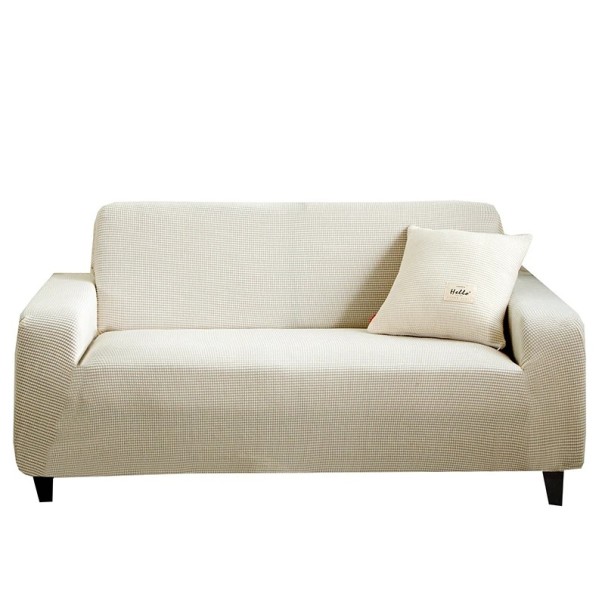 Copertura elastica per divano 4 posti 215–300 cm Copertura protettiva jacquard per divano Copertura elastica colorata per soggiorno crema