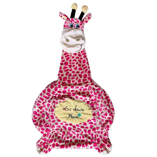 Copertura per poltrona per bambini giraffa rosa scuro