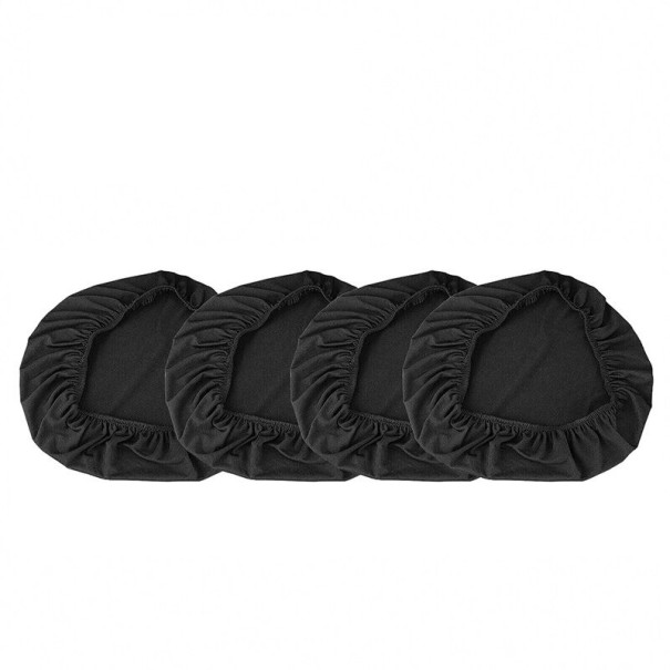 Copertura per sedia 4 pezzi nero