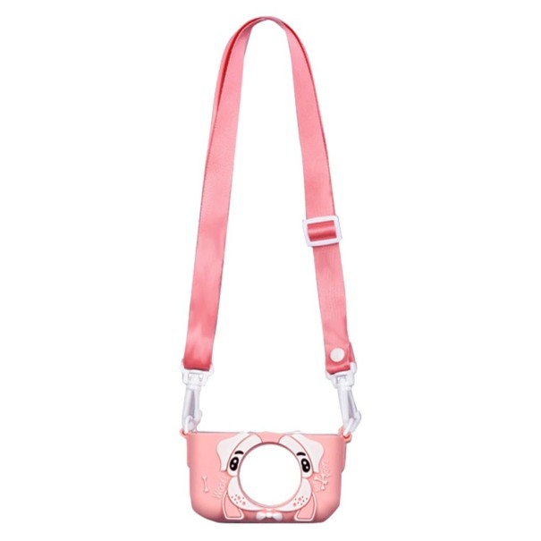 Copriprotezione per fotocamera per bambini cane rosa