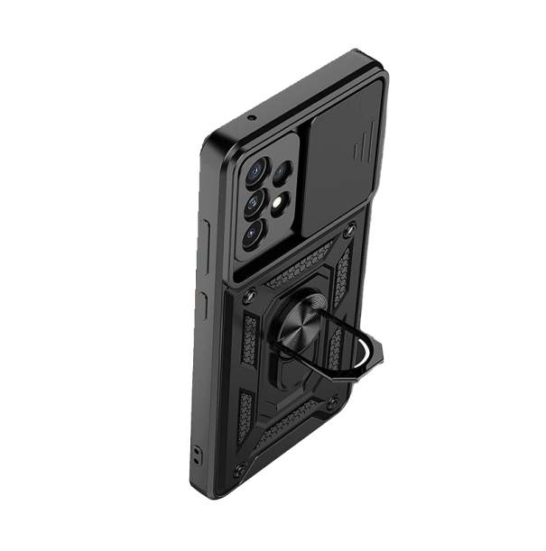 Coque avec protection de l'appareil photo pour Samsung Galaxy S22 Ultra noir