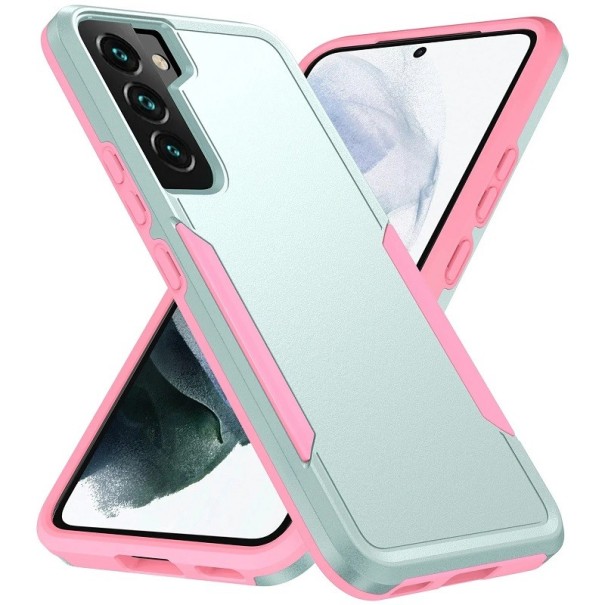 Coque de protection antichoc pour Samsung Galaxy A04s rose-vert