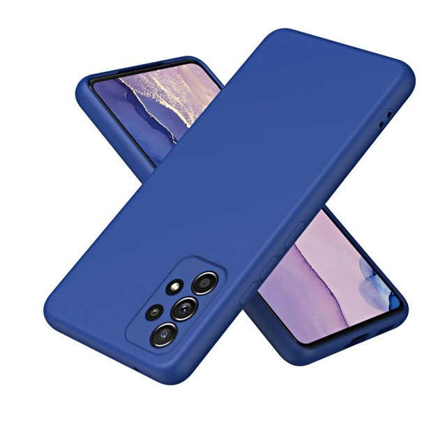Coque de protection en silicone pour Samsung A04 bleu