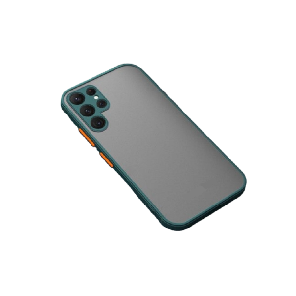 Coque de protection pour Samsung Galaxy A12 mate vert foncé