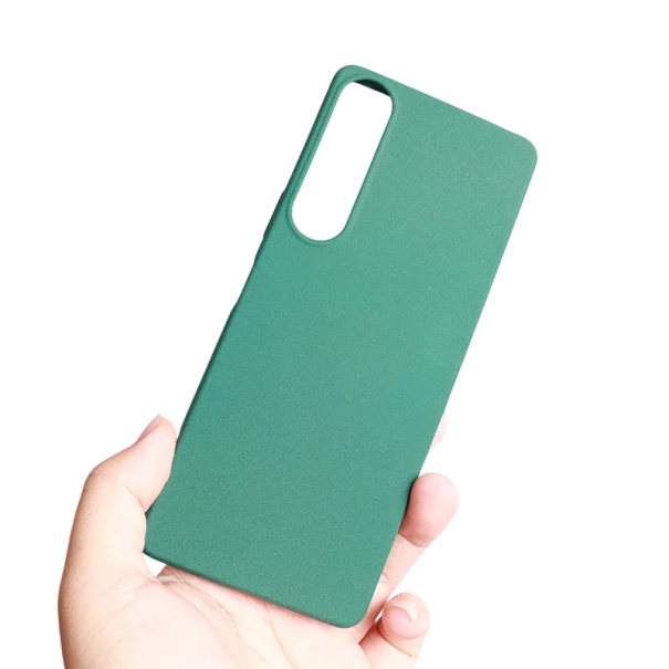 Coque en silicone mate pour mobile Sony Xperia 5 IV Coque souple Protection contre les chutes Antidérapante étui flexible vert