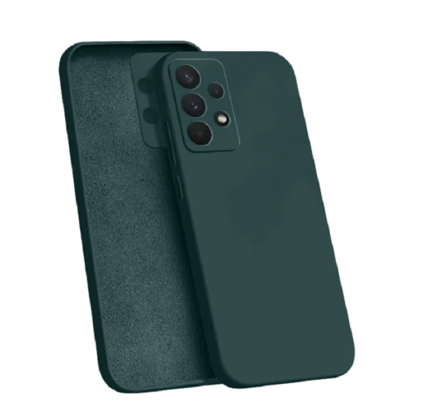 Coque en silicone pour Samsung A73 5G vert