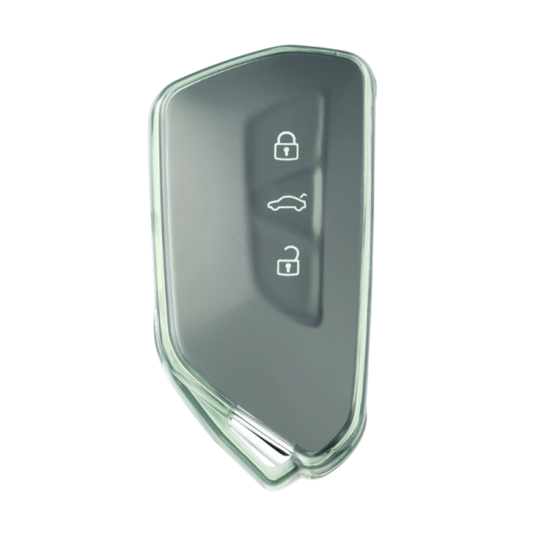 Coque transparente en TPU pour clé de voiture pour VW Volkswagen Golf 8, ID.3, ID.4, Škoda Octavia A8, MK4, MK8 2022 2021 GTI R vert