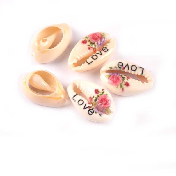 Coquilles naturelles avec inscription 10 pcs 1