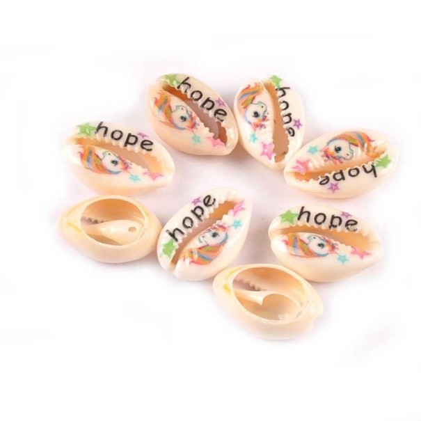 Coquilles naturelles avec inscription 10 pcs 2