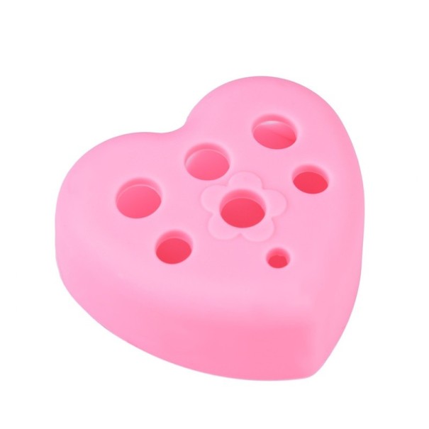 Corazón de silicona para limpiar pinceles 2