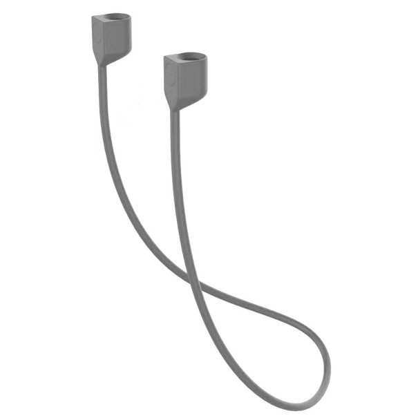 Corda de silicone para o pescoço com ímanes para Apple Airpods 2 3 cinzento claro