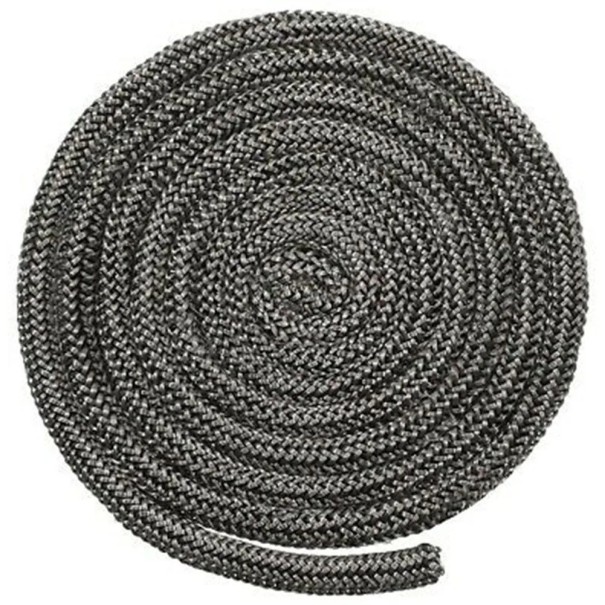 Corde d'étanchéité pour cheminée 8 mm 2 m Fibre de verre Étanchéité haute température des portes de poêles et cheminées À bois Brûleurs Bûches Insert de chauffage 1